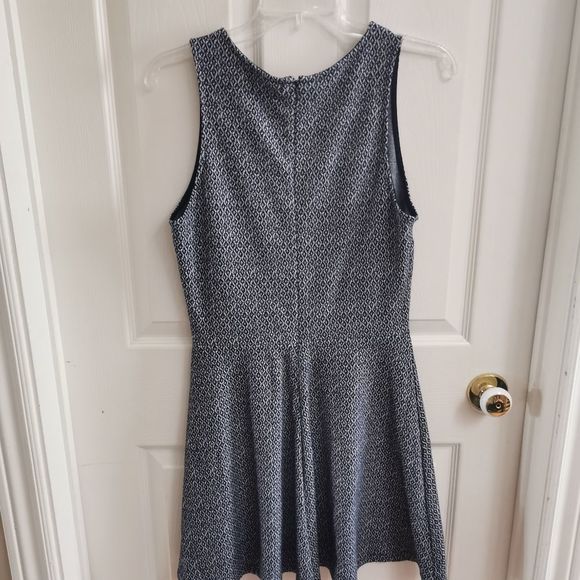 Navy Print Fit and Flare Dress by Gap - Picture 5 of 5